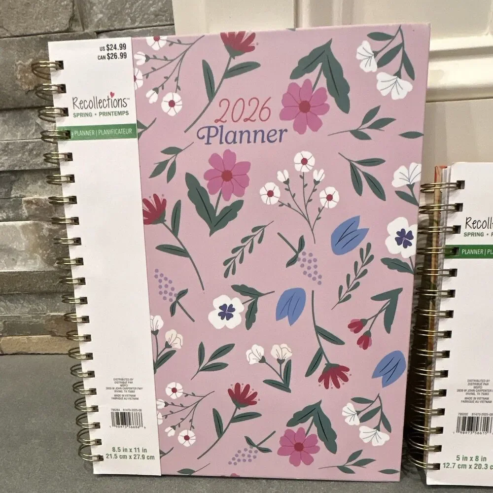 2 for 1 Deal- Recollections 2026 Weekly & Monthly Spiral Planner - CLEARANCE
